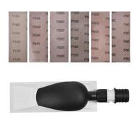 Vijixka Ponceuse Manuelle 200 x 70 mm Cale a Poncer avec Aspiration Ponceuse Manuelle pour le Polissage et le Ponçage à Mailles P80, P120, P180, P240, P320, P400 pour Bois, Peinture, Plastique, Métal