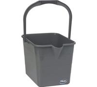 Vikan 375018 Bac à Mop Traditionnel 15 L Gris Boîte de 10