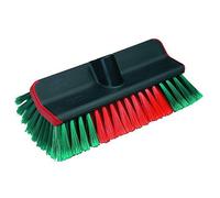 Vikan 524752 Brosse de lavage alimentée en eau haut/bas, doux/fendue Noir Longueur 280 mm Largeur 150 mm Hauteur 90 mm