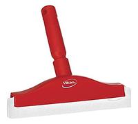 Vikan 77514 Raclette à tête fixe en caoutchouc mousse et polypropylène Rouge 25,4 cm