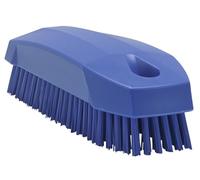 Vikan - Brosse à ongles hygiénique - Fibres dures - 130mm - Bleu