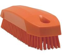 Vikan - Brosse à ongles hygiénique - Fibres dures - 130mm - Orange