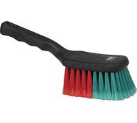 Vikan Brosse de véhicule manche court, douce, fendue, noire, long. 275 mm, larg. 95 mm, 115 mm