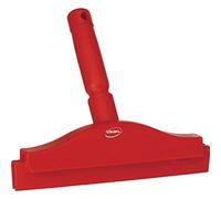 Vikan Brosse en caoutchouc Polypropylène Cadre Banc double lame Raclette, 7711, Red, 1