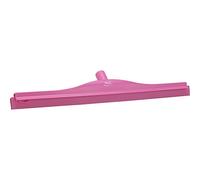 Vikan Brosse en caoutchouc Polypropylène Cadre Banc double lame Raclette, 7714, rose, 1