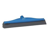 Vikan Brosse en caoutchouc Polypropylène Cadre Banc double lame Raclette, 7716, bleu, 1