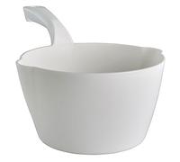 Vikan - Hygiène - Bac à pelle - Rond - Bec verseur - Blanc - 2L