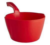 Vikan - Hygiène - Bac à pelle - Rond - Bec verseur - Rouge - 2L
