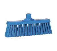 Vikan - Hygiène - Balai - Avec col droit - Fibres moyennes - Bleu