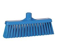 Vikan - Hygiène - Balai - Avec col droit - Fibres moyennes - Bleu
