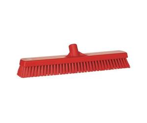 Vikan - Hygiène balai-brosse pour sol - Dur - 470 mm - Rouge