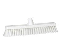 Vikan - Hygiène - Balai combiné - Fibres dures/douces - Blanc