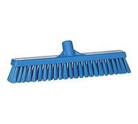 Vikan - Hygiène - Balai combiné - Fibres dures/douces - Bleu