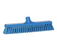 Vikan - Hygiène - Balai combiné - Fibres dures/douces - Bleu