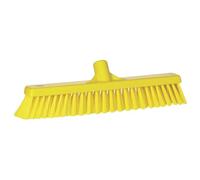 Vikan - Hygiène - Balai combiné - Fibres dures/douces - Jaune