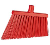 Vikan - Hygiène - Balai d'angle - Fibres inclinées longues et extra dures - Rouge