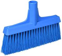 Vikan - Hygiène - Balai de passage - Avec manche droit - Fibres douces - Bleu