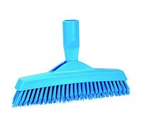 Vikan - Hygiène - Brosse à joints - Avec col flexible - Modèle avec manche - Extra dur - 225mm - Bleu