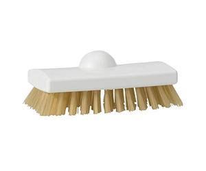 Vikan - Hygiène - Brosse à récurer - Fibres dures résistantes à la chaleur - Blanc