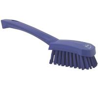 Vikan - Hygiène - Brosse à vaisselle - Avec manche court - Fibres dures - Violet