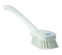 Vikan - Hygiène - Brosse à Vaisselle - avec Manche Long - Fibres dures - Blanc