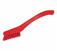 Vikan - Hygiène - Brosse de précision - Fibres extra dures - Rouge