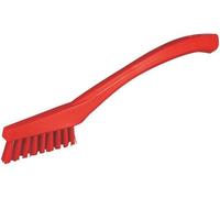 Vikan - Hygiène - Brosse de précision - Fibres extra dures - Rouge