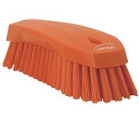 Vikan - Hygiène - Grande brosse de travail - Fibres dures - Orange