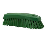 Vikan - Hygiène - Grande brosse de travail - Fibres dures - Vert