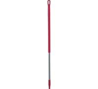 Vikan - Hygiène - Manche - Ergonomique - Aluminium - Rouge - 130cm
