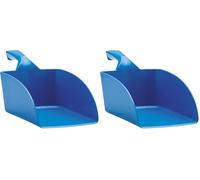 Vikan - Hygiène - Pelle à main - Droite - Polypropylène - Bleu - 2L (Lot de 2)