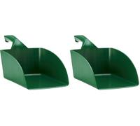 Vikan - Hygiène - Pelle à main - Droite - Polypropylène - Vert - 2L (Lot de 2)