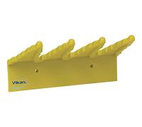 Vikan - Hygiène - Porte-outils mural - Polypropylène - Jaune