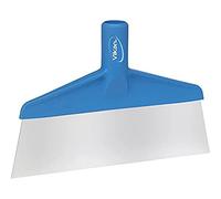Vikan - Hygiène - Racloir de table et de sol - Lame en acier inoxydable - Polypropylène - Bleu