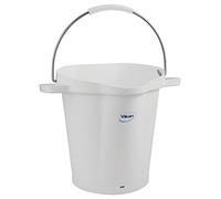 Vikan - Seau d'hygiène - avec Bec verseur - Graduations - 20L - Blanc