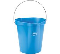 Vikan - Seau d'hygiène - Avec bec verseur - Graduations - Bleu - 12L