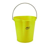 Vikan - Seau d'hygiène - Avec bec verseur - Graduations - Jaune - 12L