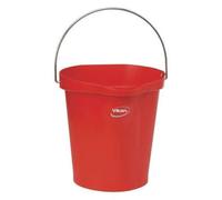 Vikan - Seau d'hygiène - Avec bec verseur - Graduations - Rouge - 12L