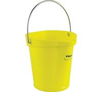 Vikan - Seau hygiénique - Avec bec verseur - Graduation - Jaune - 6L