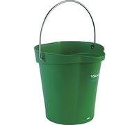 Vikan - Seau hygiénique - Avec bec verseur - Graduation - Vert - 6L