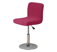 VIKAUL Lot de 4 housses de tabouret de bar extensibles pour tabouret de comptoir, chaises de pub, tabouret de bar, chaise de cuisine, protection amovible pour tabouret de bar, rouge vin
