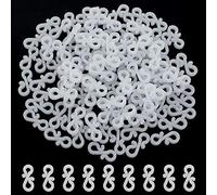 Vikdio 120 Pièces Crochets de gouttière pour sécuriser les guirlandes lumineuses d'extérieur, Idéal pour Lumières de Noël suspendues sur Mariage Halloween Noël