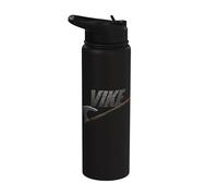 Vike Hache de combat viking drôle Stainless Steel Insulated Water Bottle