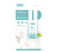 VIKEYTIM Colle Epoxy bi-Composant, 5 Minute Colle Époxy Transparente 25ml, Multi-Usages à Durcissement Rapide Colle Epoxy Réajustable pour Réparer les Plastiques Durs, Métaux, Céramiques, Bois