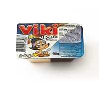 VIKI DUO 20g - Tvåfärgad Choco Snack - Hälften mörk choklad & hälften vit vaniljkräm