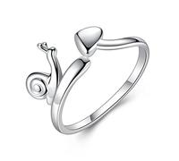 VIKI LYNN Bague Argent Femme Ajustable d'orteil de l’Escargot Mignon Bague phalange Bague de Pied Bijoux Fantaisie en Série Argent 925 Idée Cadeau Femme Fille ou Cadeau d’Anniversaire