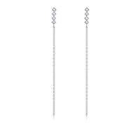 VIKI LYNN Boucles d'Oreilles Pendantes Longues en Argent fin 925 et Zircon Cubique Idée Cadeau Pour Femme Fille