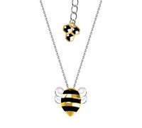 VIKI LYNN Collier Pendentif Abeille Bijoux Fantaisie Fille Pendentif Mignon d’Animal Argent 925 Anniversaire Cadeau de Noël pour Femme Fille