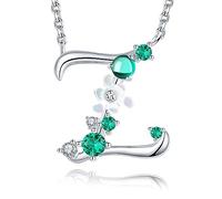 VIKI LYNN Collier Pendentif Lettre Initial Z en Mon Collier Prénom Personnalisé en argent fin 925 et Oxyde de zircon Idée cadeau noël pour femme fille