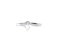 VIKI LYNN Réglable Bague Femme Argent Ouverte de Point-Virgule Bague d’orteil en Argent 925 Sterling pour Femme Fille avec Prise de Conscience inspirante